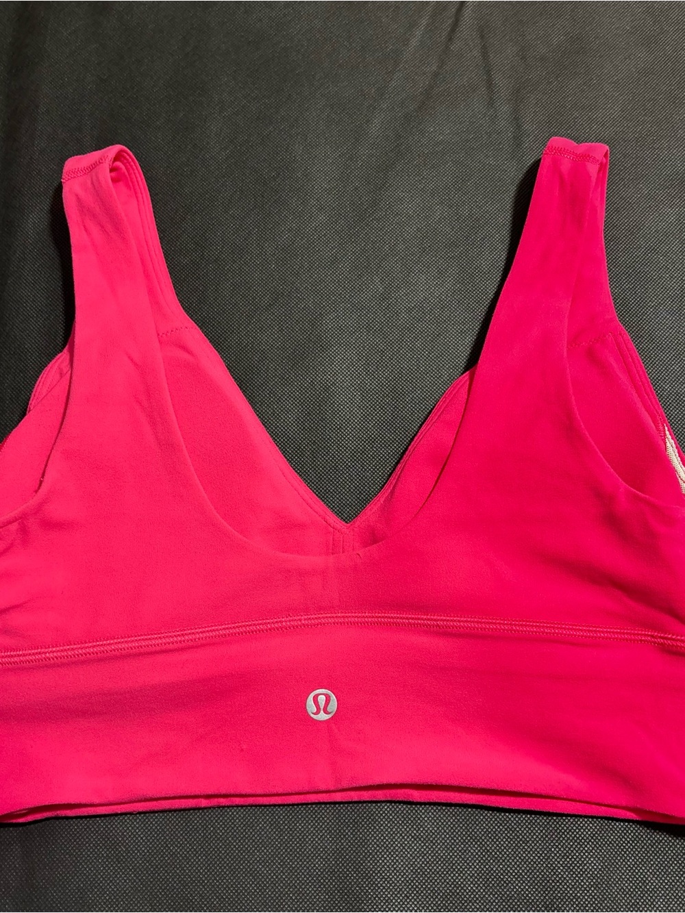 Lululemon Align Bra Hot Pink/Coral, V-Neck, Size 8 Medium